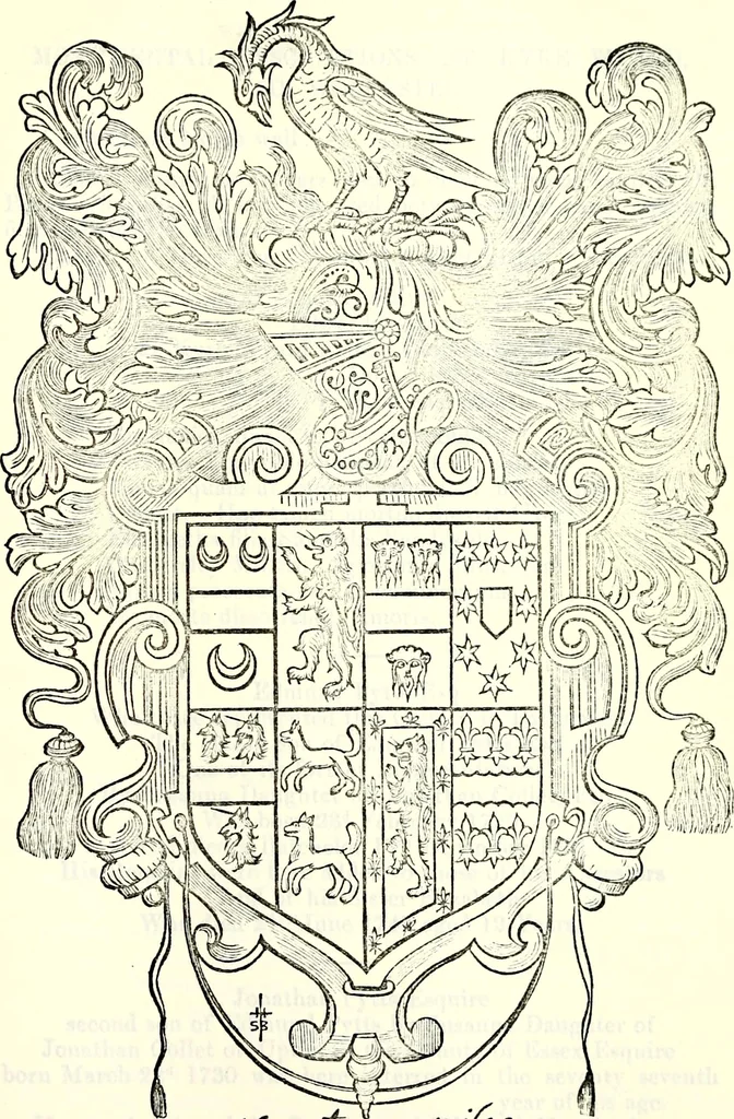 An illustration from The genealogist, 1877, leaf 384