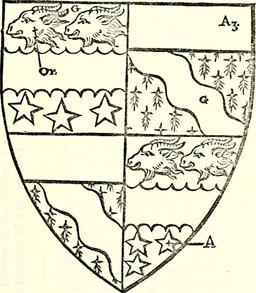 An illustration from The genealogist, 1877, leaf 392