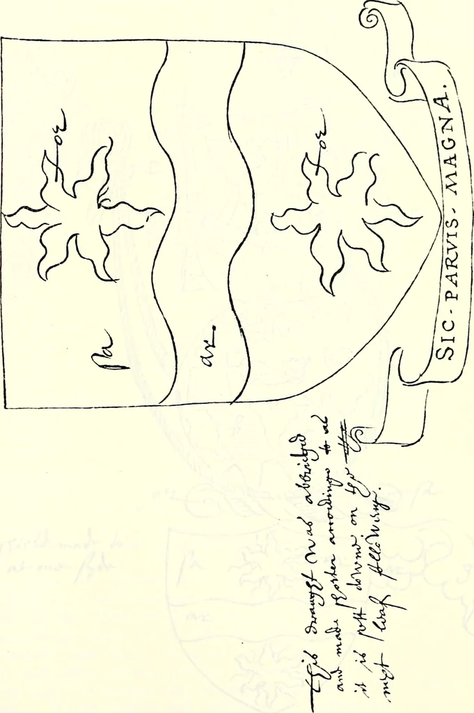 An illustration from The genealogist, 1877, leaf 442