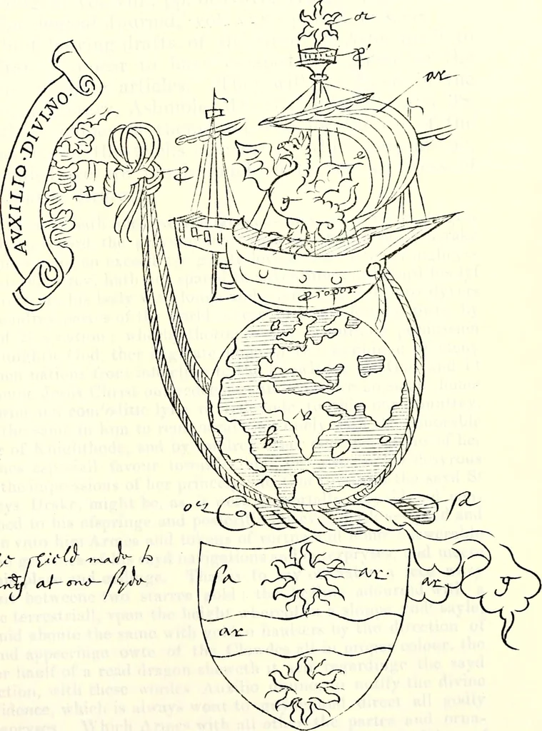 An illustration from The genealogist, 1877, leaf 444