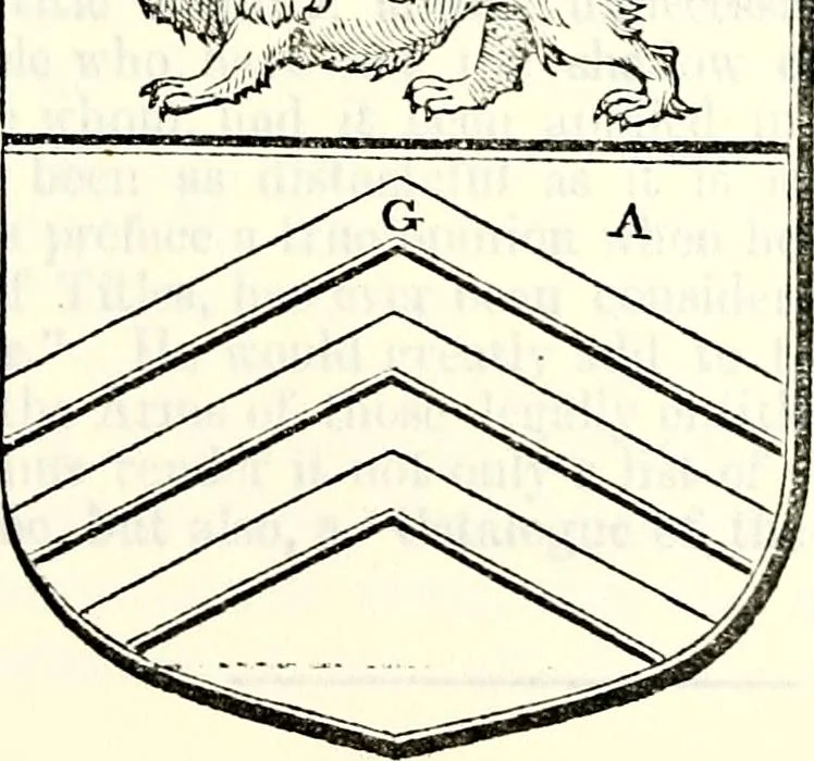 An illustration from The genealogist, 1877, leaf 538
