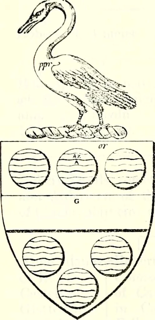 An illustration from The genealogist, 1877, leaf 86