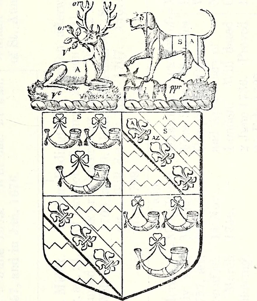 An illustration from The genealogist, 1877, leaf 179