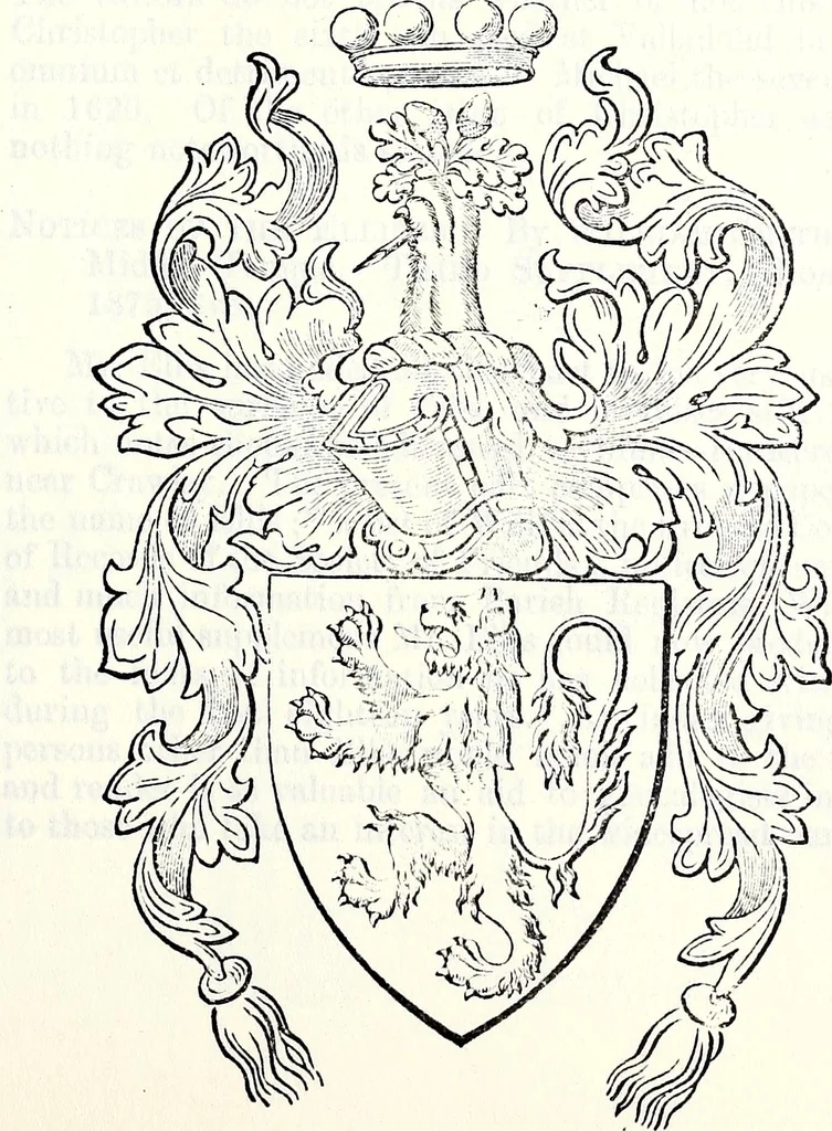 An illustration from The genealogist, 1877, leaf 227