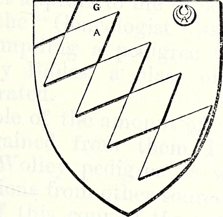 An illustration from The genealogist, 1877, leaf 255