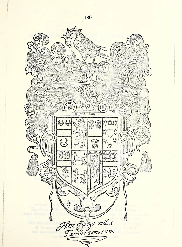 An illustration from The genealogist, 1877, leaf 381