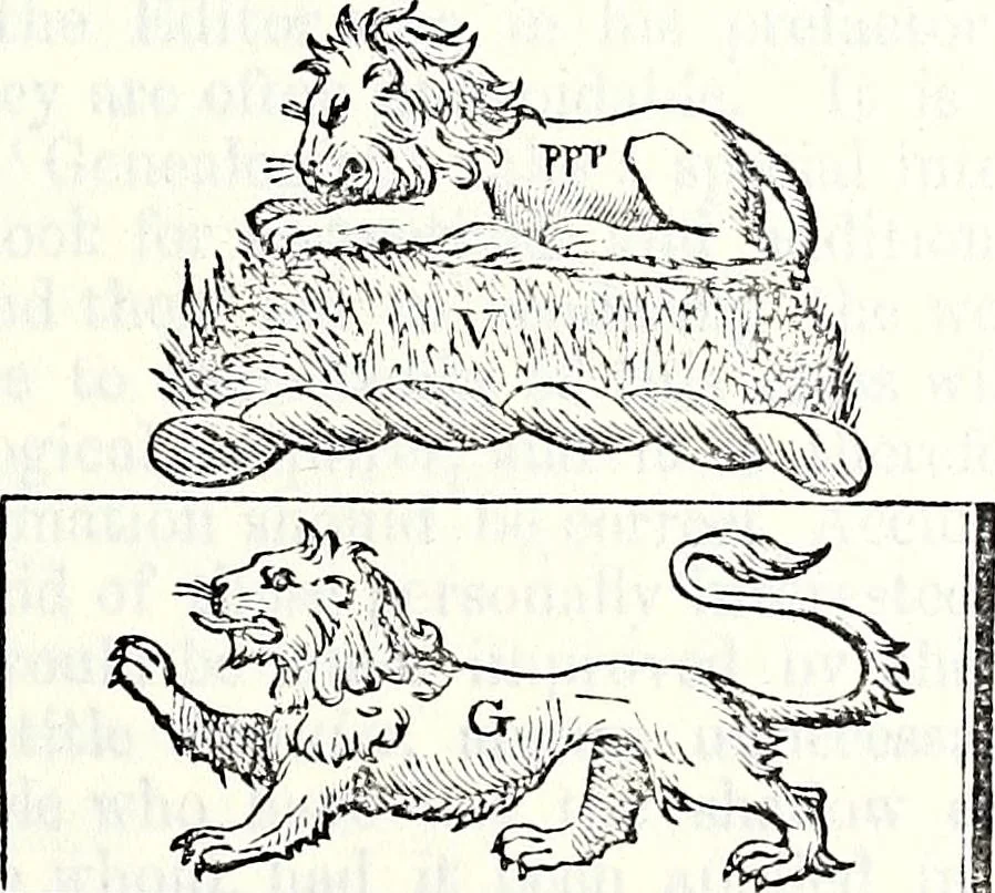 An illustration from The genealogist, 1877, leaf 535