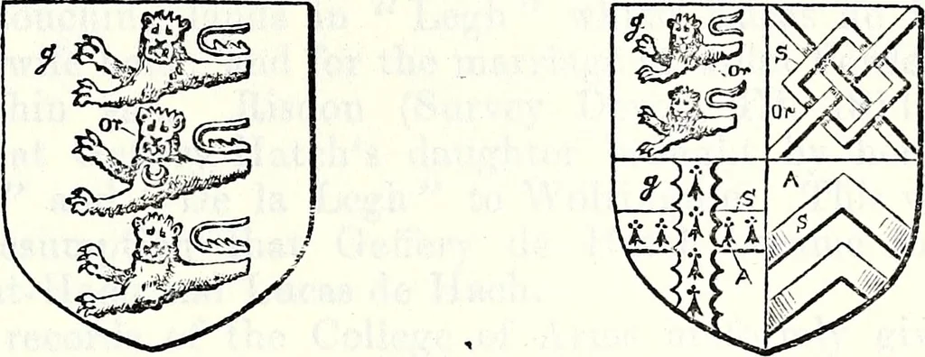 An illustration from The genealogist, 1877, leaf 651
