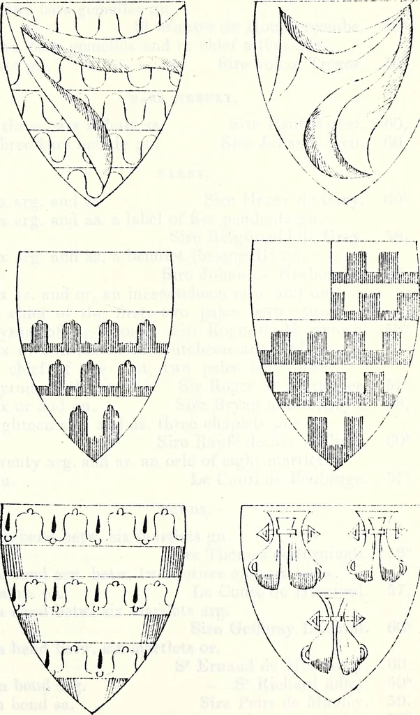 An illustration from The genealogist, 1877, leaf 679