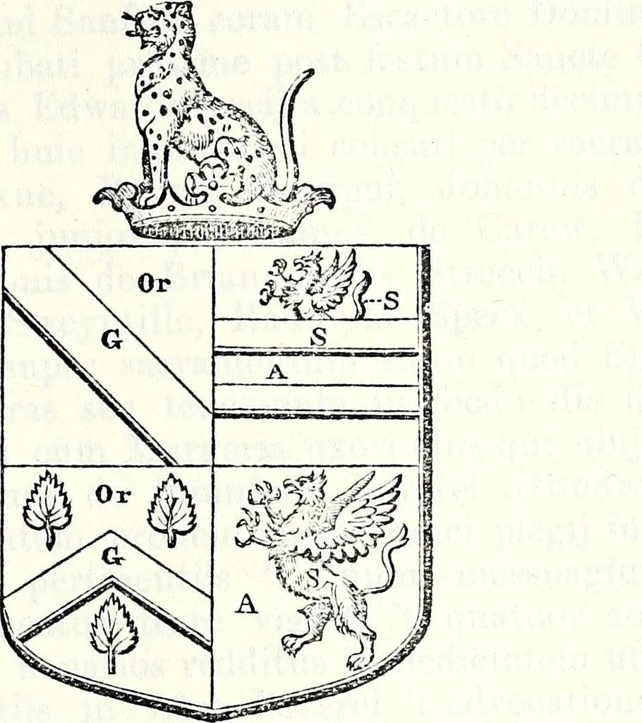 An illustration from The genealogist, 1877, leaf 711