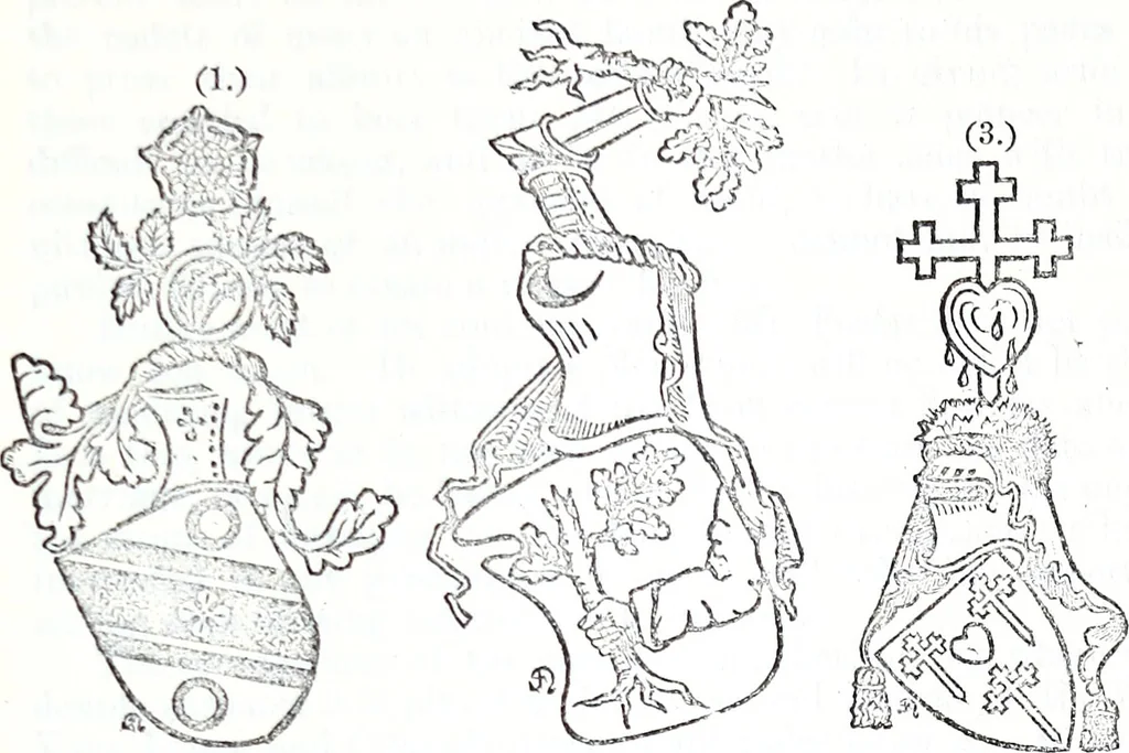 An illustration from The genealogist, 1878, leaf 283