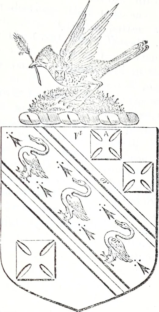 An illustration from The genealogist, 1878, leaf 361