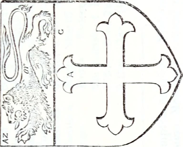 An illustration from The genealogist, 1878, leaf 563