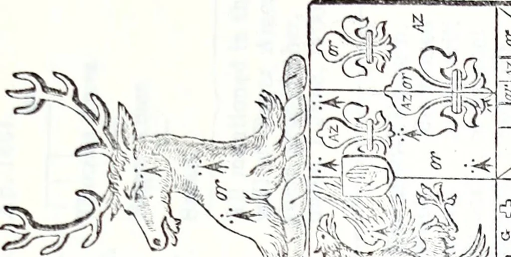 An illustration from The genealogist, 1878, leaf 565