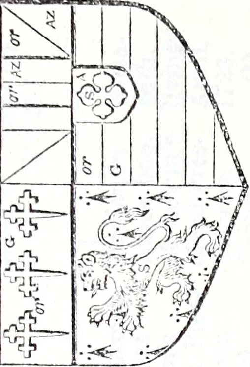 An illustration from The genealogist, 1878, leaf 565