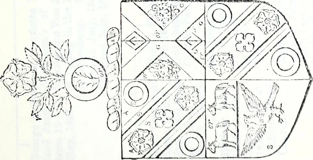 An illustration from The genealogist, 1878, leaf 573