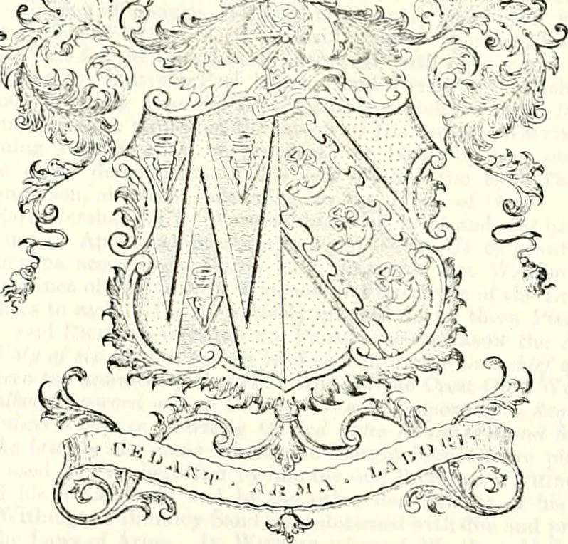 An illustration from The genealogist, 1877, leaf 590