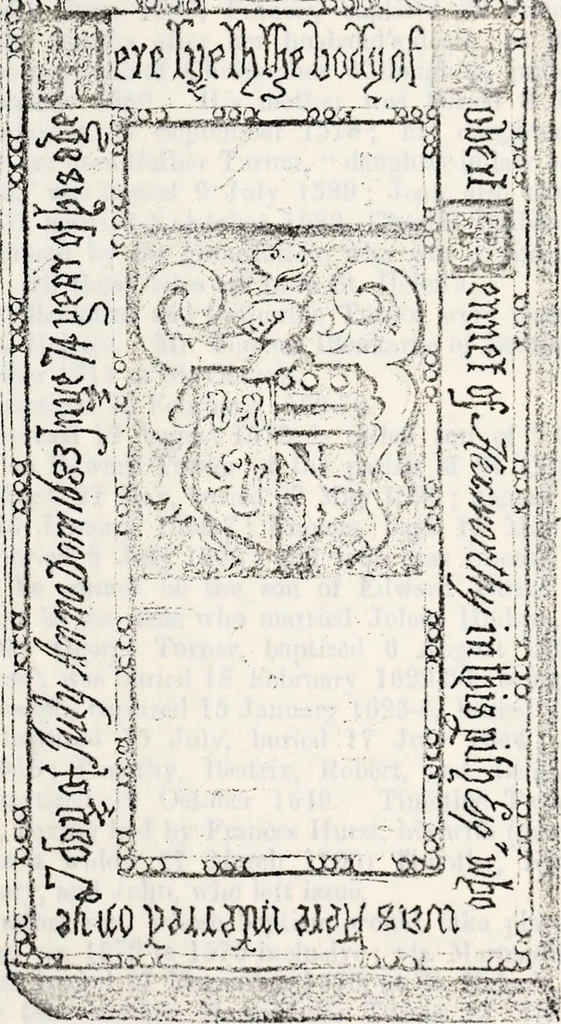 An illustration from The genealogist, 1880, leaf 315