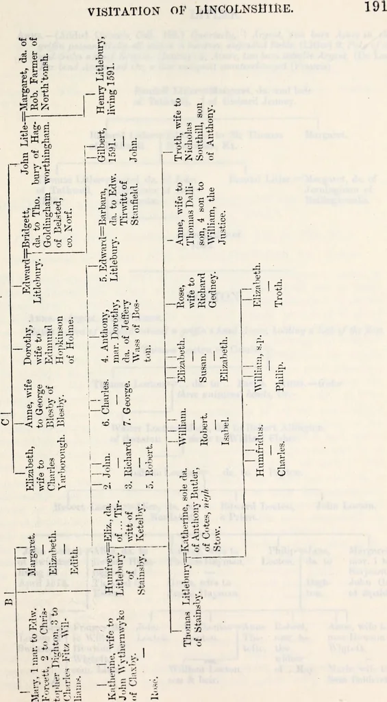 An illustration from The genealogist, 1880, leaf 397