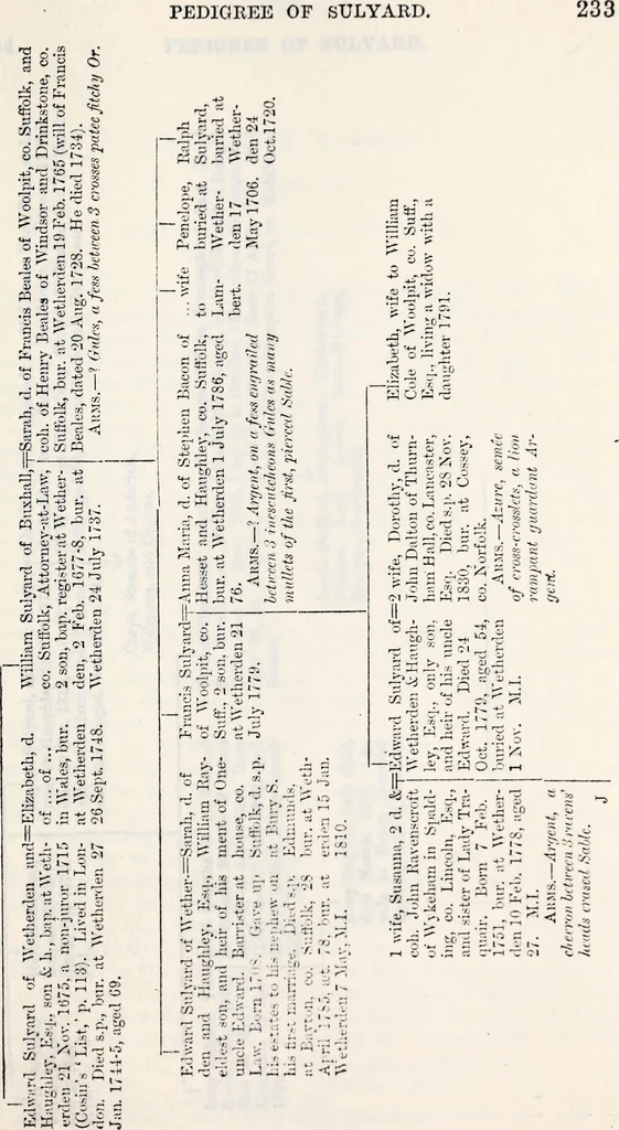 An illustration from The genealogist, 1880, leaf 481