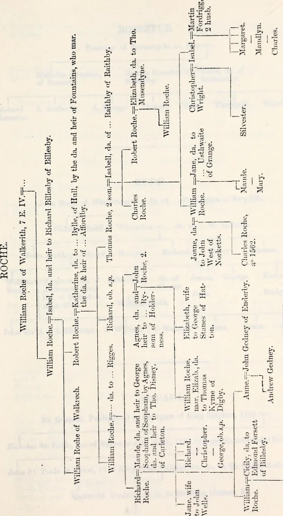 An illustration from The genealogist, 1880, leaf 559