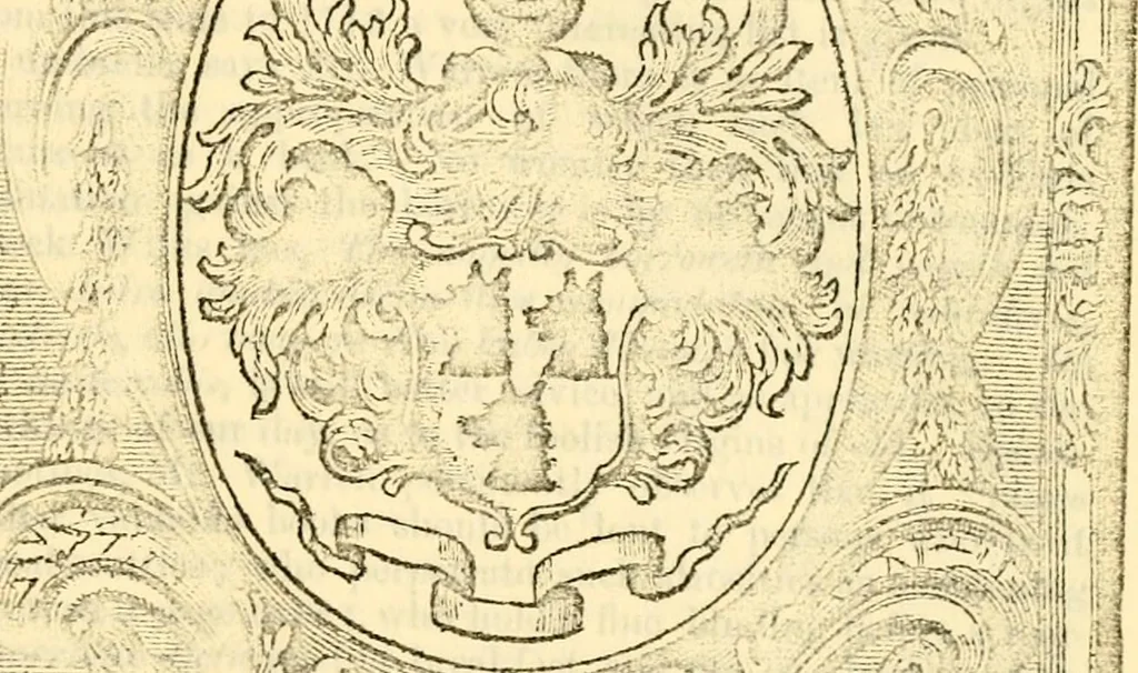 An illustration from The genealogist, 1877, leaf 163