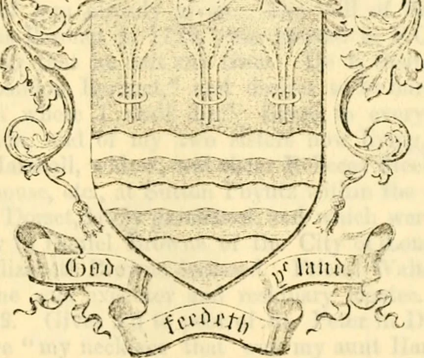 An illustration from The genealogist, 1877, leaf 383