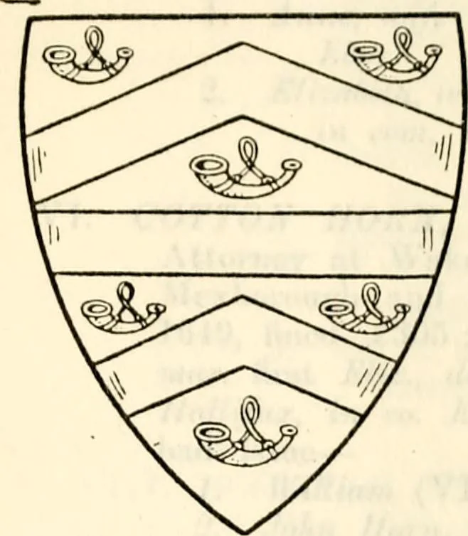 An illustration from The genealogist, 1884, leaf 485
