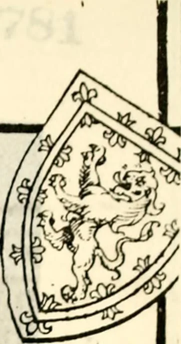An illustration from The genealogist, 1884, leaf 5