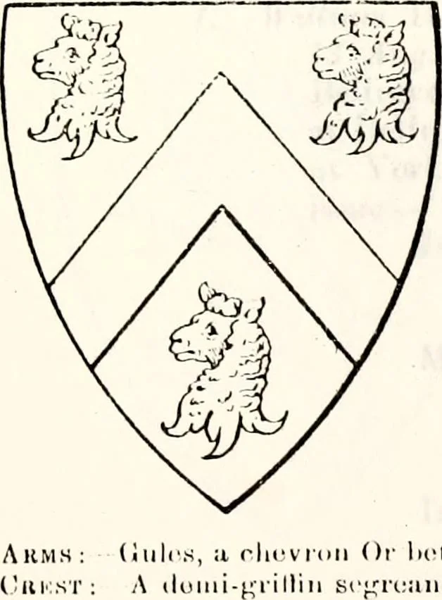 An illustration from The genealogist, 1884, leaf 356