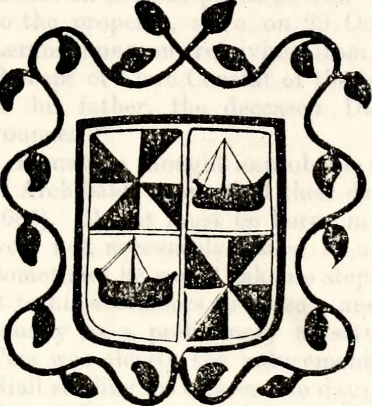 An illustration from The genealogist, 1884, leaf 422