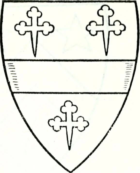 An illustration from The genealogist, 1884, leaf 101