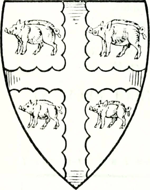 An illustration from The genealogist, 1884, leaf 95