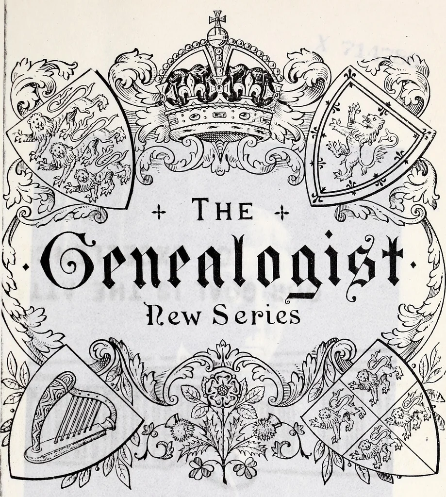 An illustration from The genealogist, 1919, leaf 6