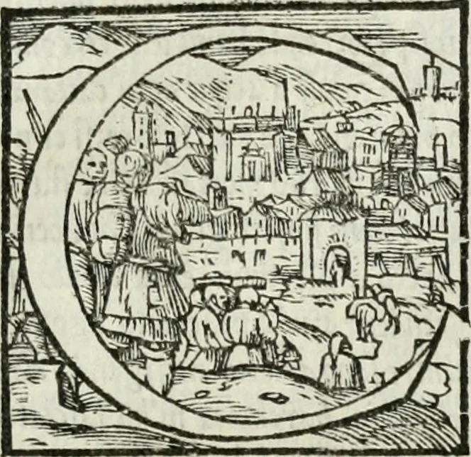 An illustration from Geneologia de gli dei : i qvin deci libri, 1547, leaf 358