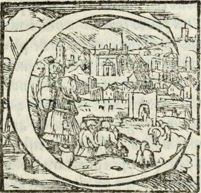 An illustration from Geneologia de gli dei : i qvin deci libri, 1547, leaf 558