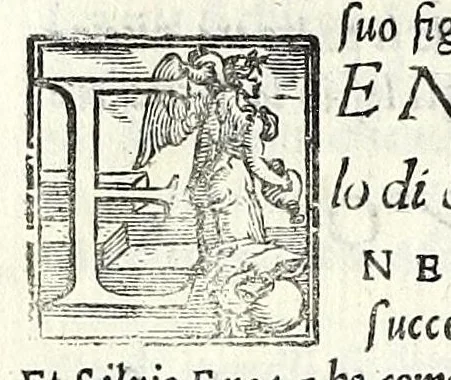An illustration from Geneologia de gli dei : i quin deci libri di M. Giouanni Boccaccio, sopra la origine et discendenza di tutti gli dei de' gentili, con la spositione & sensi allegorici delle fauole, & con la dichiaratione dell'historie appartenenti à detta materia, 1547, leaf 262