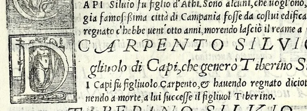 An illustration from Geneologia de gli dei : i quin deci libri di M. Giouanni Boccaccio, sopra la origine et discendenza di tutti gli dei de' gentili, con la spositione & sensi allegorici delle fauole, & con la dichiaratione dell'historie appartenenti à detta materia, 1547, leaf 263