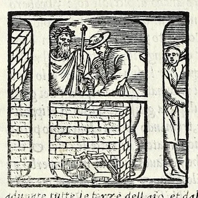 An illustration from Geneologia de gli dei : i quin deci libri di M. Giouanni Boccaccio, sopra la origine et discendenza di tutti gli dei de' gentili, con la spositione & sensi allegorici delle fauole, & con la dichiaratione dell'historie appartenenti à detta materia, 1547, leaf 28