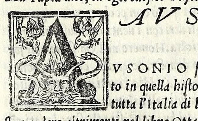 An illustration from Geneologia de gli dei : i quin deci libri di M. Giouanni Boccaccio, sopra la origine et discendenza di tutti gli dei de' gentili, con la spositione & sensi allegorici delle fauole, & con la dichiaratione dell'historie appartenenti à detta materia, 1547, leaf 426