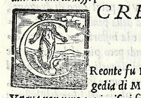 An illustration from Geneologia de gli dei : i quin deci libri di M. Giouanni Boccaccio, sopra la origine et discendenza di tutti gli dei de' gentili, con la spositione & sensi allegorici delle fauole, & con la dichiaratione dell'historie appartenenti à detta materia, 1547, leaf 498