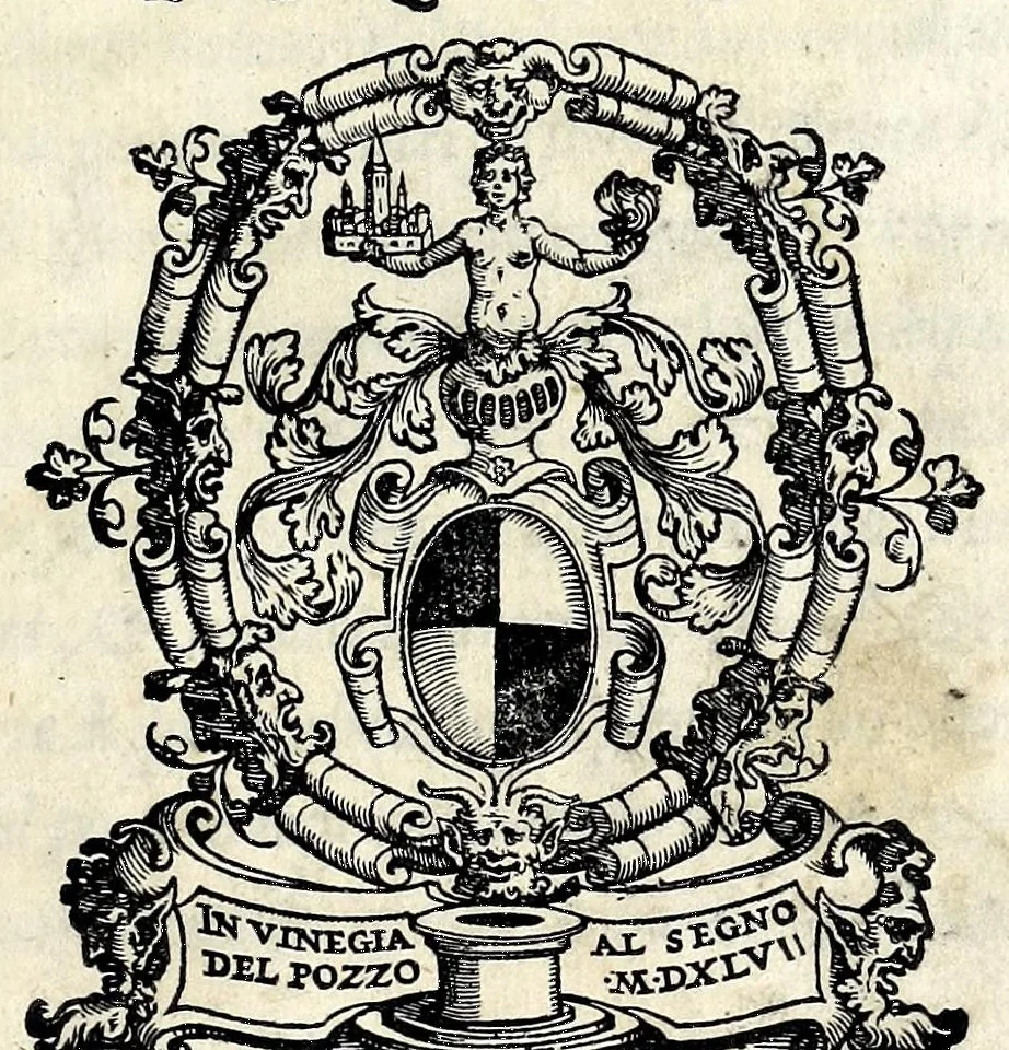 An illustration from Geneologia de gli dei : i quin deci libri di M. Giouanni Boccaccio, sopra la origine et discendenza di tutti gli dei de' gentili, con la spositione & sensi allegorici delle fauole, & con la dichiaratione dell'historie appartenenti à detta materia, 1547, leaf 5