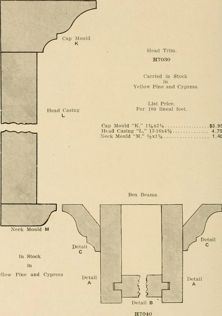An illustration from General catalogue : Huttig Sash & Door Co., 1900, leaf 542