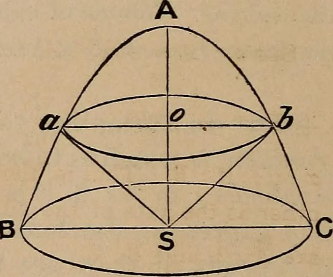 An illustration from A general geometry and calculus : including book I. of the general geometry, treating of loci in a plane; and an elementary course in the differential and integral calculus, 1881, leaf 332