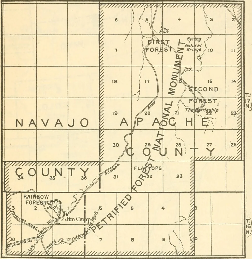An illustration from General information regarding the national monuments set aside under the act of Congress approved June 8, 1906, 1917, leaf 42