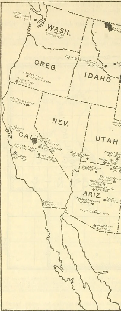 An illustration from General information regarding the national monuments set aside under the act of Congress approved June 8, 1906, 1917, leaf 43