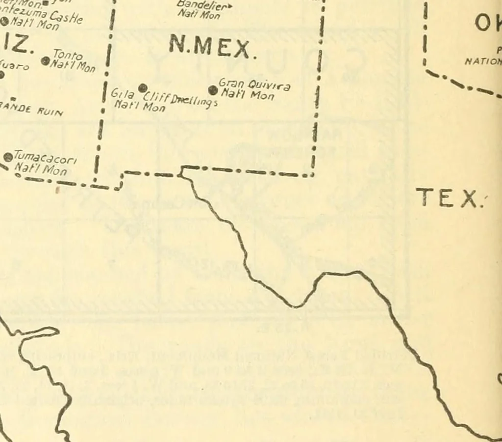 An illustration from General information regarding the national monuments set aside under the act of Congress approved June 8, 1906, 1917, leaf 43