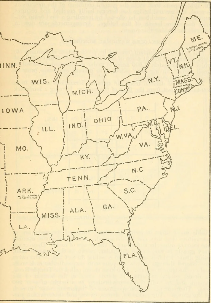 An illustration from General information regarding the national monuments set aside under the act of Congress approved June 8, 1906, 1917, leaf 44