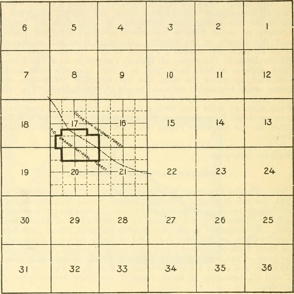 An illustration from General information regarding the national monuments set aside under the act of Congress approved June 8, 1906, 1917, leaf 71