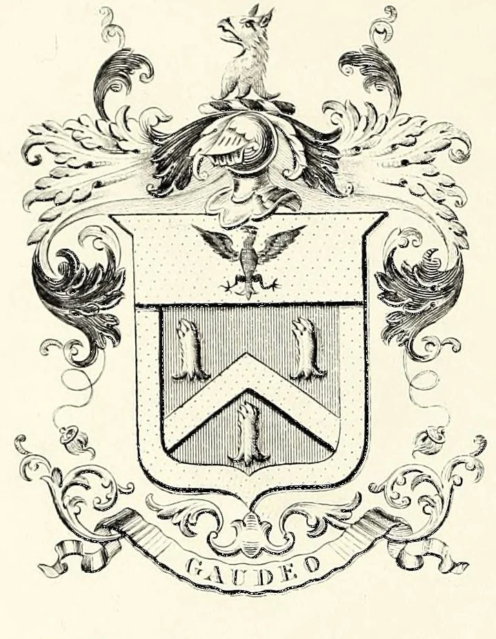 An illustration from The generall historie of Virginia, New-England, and the Summer Isles: with the names of the adventurers, planters, and governours from their first beginning. an[n]o 1584. to this present 1626. : With the procedings of those severall colonies and the accidents that befell them in all their journyes and discoveries. Also the maps and descriptions of all those countryes, their commodities, people, government, customes, and religion yet knowne. Divided into sixe bookes., 1632, leaf 2